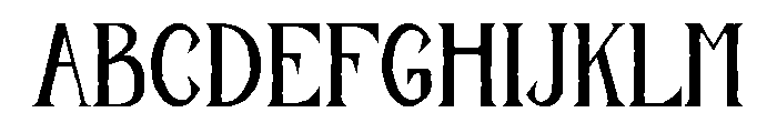 Xrozla Font UPPERCASE