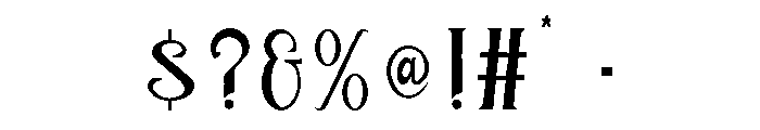 XrozlaRegular Font OTHER CHARS