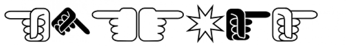 XSimple Hands Font OTHER CHARS