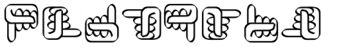 XSimple Hands Font LOWERCASE