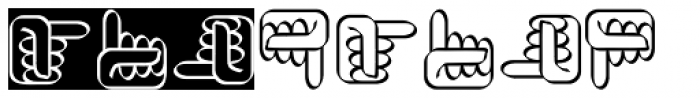 XSimple Hands Font LOWERCASE