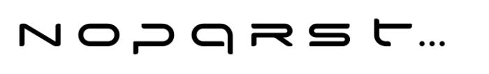 Xspace Font LOWERCASE