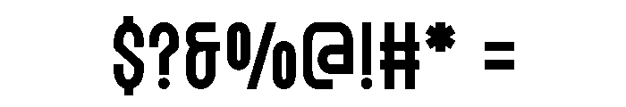 Xtrudo Font OTHER CHARS