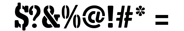 X.Template Font OTHER CHARS