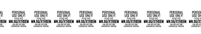 Xtreem Fat PERSONAL USE Font OTHER CHARS