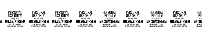 Xtreem Medium PERSONAL USE Font OTHER CHARS