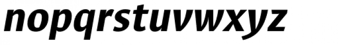 Xtra Sans Heavy Italic Font LOWERCASE