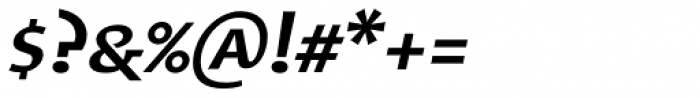 Xtra Sans SC Bold Italic Font OTHER CHARS