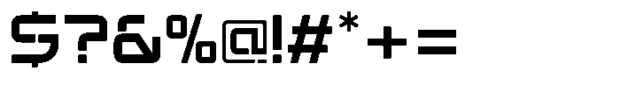 Xtriox Medium Font OTHER CHARS