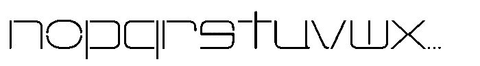 Xtriox Thin Font LOWERCASE