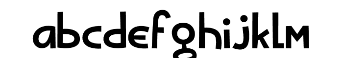 Xugglybug Regular Font LOWERCASE