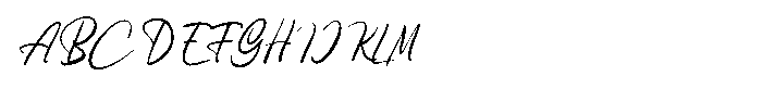 Xupeline Script Font UPPERCASE
