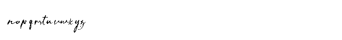 Xupeline Script Font LOWERCASE
