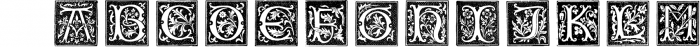 XVI Century Shaw Woodcuts Font UPPERCASE
