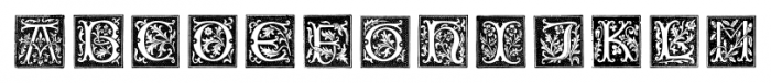XVI Century Shaw Woodcuts Regular Font UPPERCASE