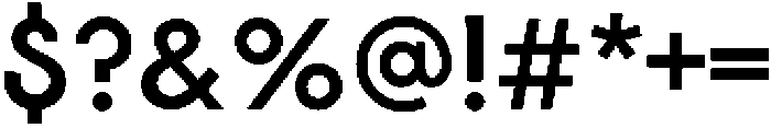 XXII Modulaire Medium otf (500) Font OTHER CHARS