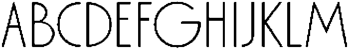 XXII Modulaire Thin otf (100) Font UPPERCASE