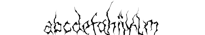 XXII Ultimate-Black-Metal Fallen-Angel Font LOWERCASE