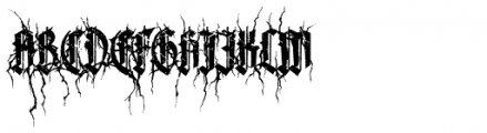XXII Blackmetal Warrior Font UPPERCASE