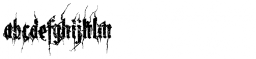 XXII Blackmetal Warrior Font LOWERCASE