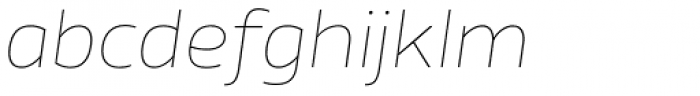 XXII Centar ExtraThin Ext Italic Font LOWERCASE