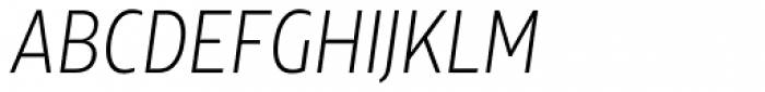XXII Centar Thin Cnd Italic Font UPPERCASE