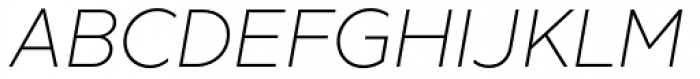 XXII Geom Light Italic Font UPPERCASE