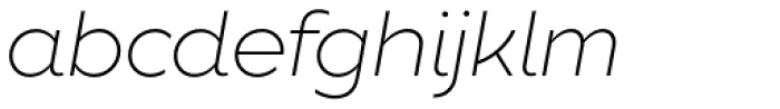 XXII Geom Light Italic Font LOWERCASE