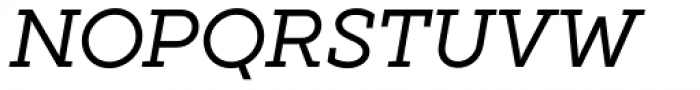 XXII Geom Slab Regular Italic Font UPPERCASE