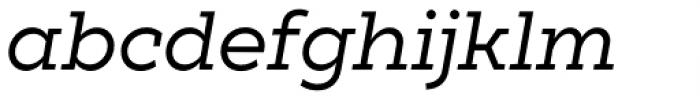 XXII Geom Slab Regular Italic Font LOWERCASE