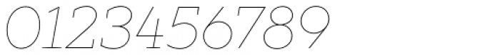 XXII Geom Slab Thin Italic Font OTHER CHARS