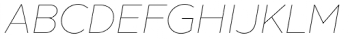 XXII Geom Thin Italic Font UPPERCASE
