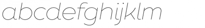 XXII Geom Thin Italic Font LOWERCASE