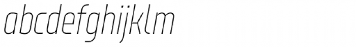 XXII Neue Norm Cnd Thin It Font LOWERCASE