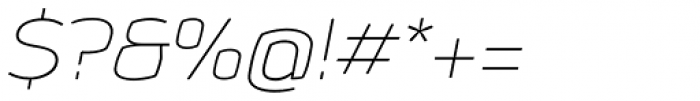 XXII Sinoz DSP Thin Italic Font OTHER CHARS