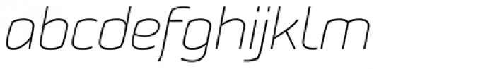 XXII Sinoz DSP Thin Italic Font LOWERCASE