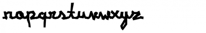 XXII URBAN CUTOUTS Script Bold Font LOWERCASE