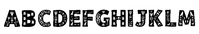Xyros Regular Font UPPERCASE