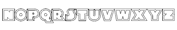 XylitolOutline-Regular1 Font UPPERCASE