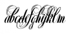 XyloScript Medium Font LOWERCASE