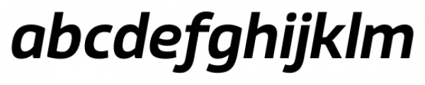 Xyngia Demi Bold Italic Font LOWERCASE