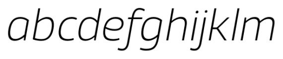 Xyngia Extra Light Italic Font LOWERCASE