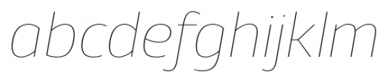 Xyngia Hairline Italic Font LOWERCASE