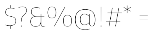 Xyngia Hairline Font OTHER CHARS