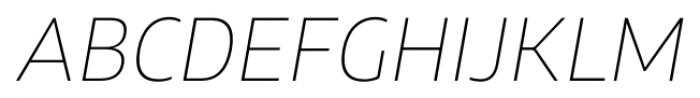 Xyngia Thin Italic Font UPPERCASE