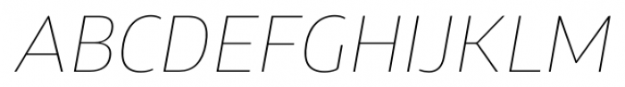 Xyngia Ultra Thin Italic Font UPPERCASE
