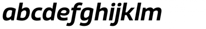 Xyngia Demi Bold Italic Font LOWERCASE