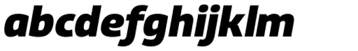 Xyngia Extra Bold Italic Font LOWERCASE
