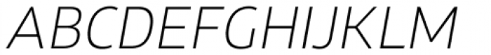 Xyngia Extra Light Italic Font UPPERCASE