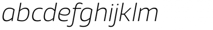 Xyngia Extra Light Italic Font LOWERCASE